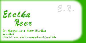 etelka neer business card